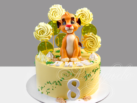 Торт со Львом на 8 лет