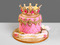 Розовый торт с Короной