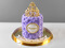 Сиреневый торт с короной для девушки