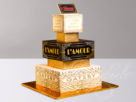 Корпоративный торт в стиле Gatsby