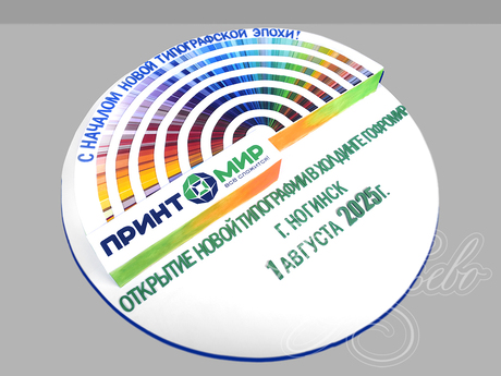 Корпоративный торт с логотипом