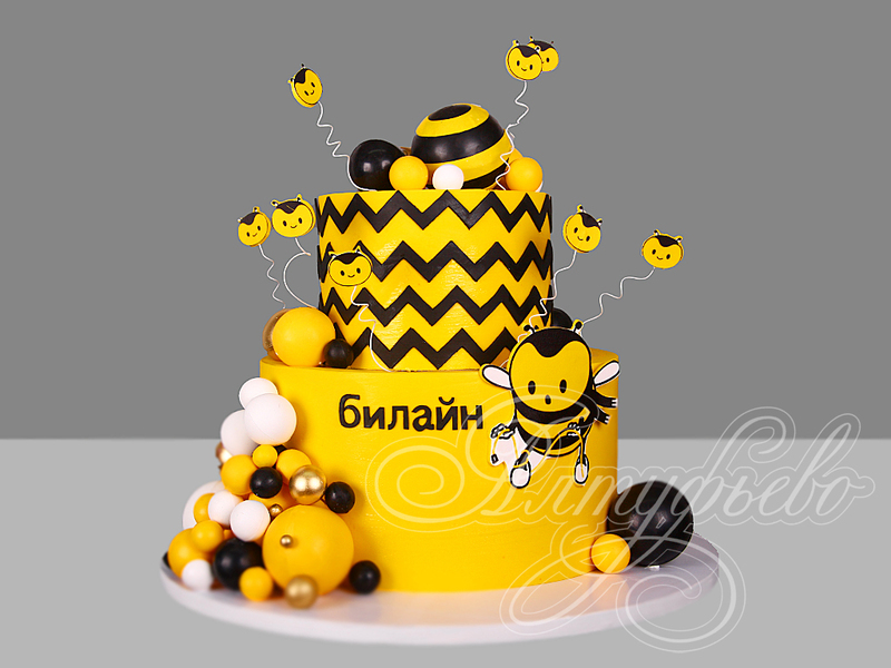 Торт с пчелками для Билайн