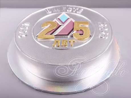 Корпоративный торт на юбилей 25 лет