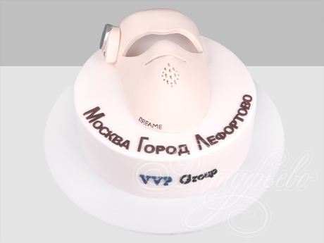 Корпоративный торт с маской