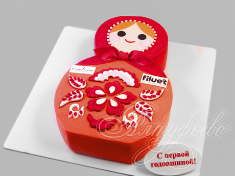 Торт "Матрёшка" на корпоратив