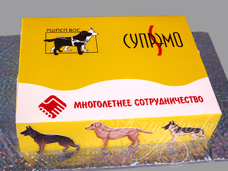 Торт с собаками на корпоратив