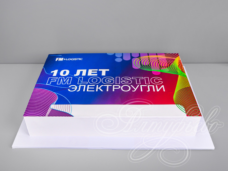 Корпоративный торт с логотипом компании