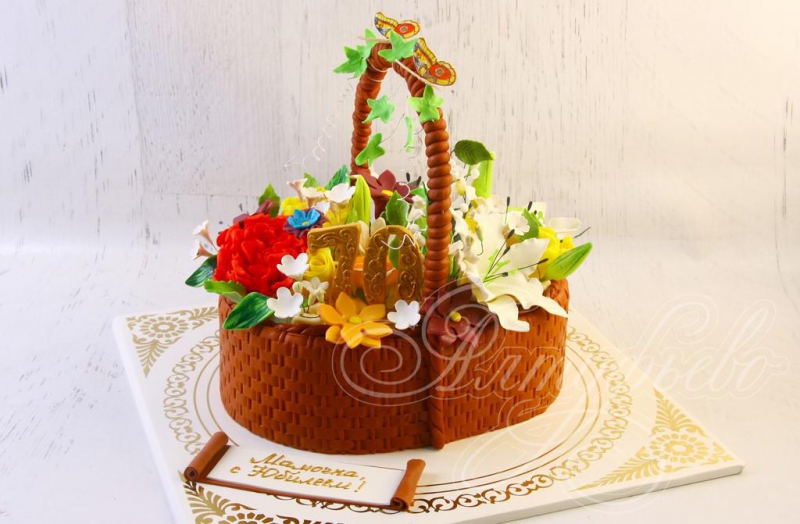 Торт Цветы и букеты 21109917