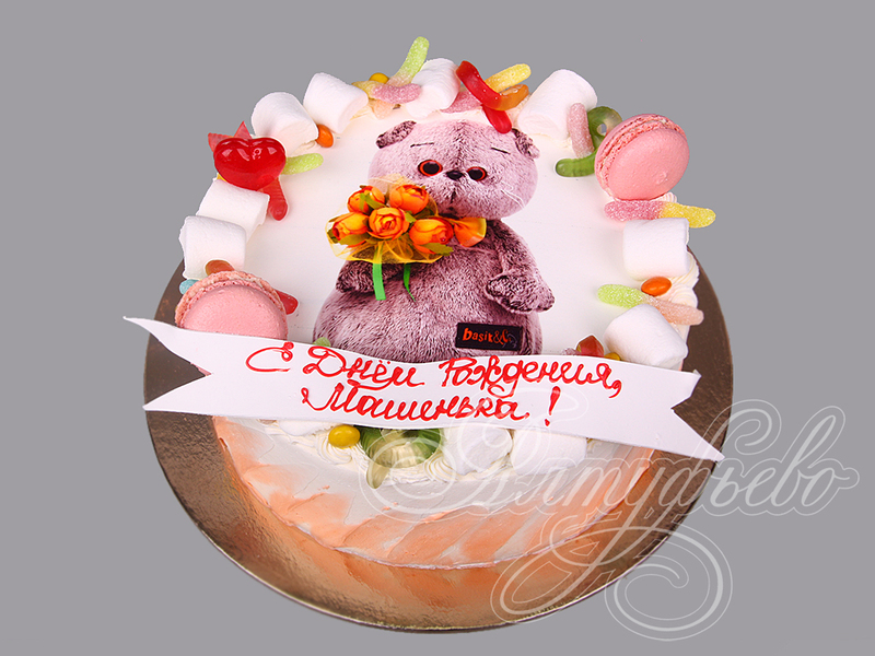 Торт Кот Басик со сладостями