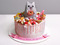 Торт Pusheen the cat со сладостями