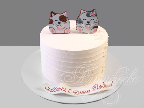 Торт с котиками на 6 лет
