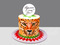 Торт с рисунком леопарда
