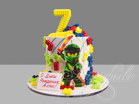 Торт Лего на 7 лет