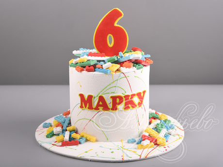 Торт Лего на 6 лет