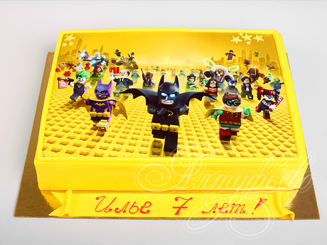 Торт Lego Лига справедливости