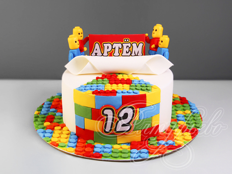 Торт Лего на 12 лет