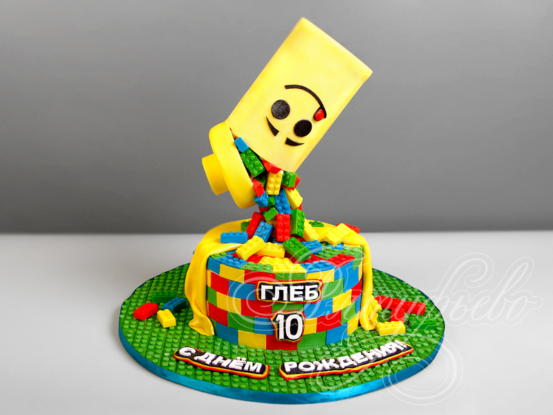 Торт Лего на 10 лет