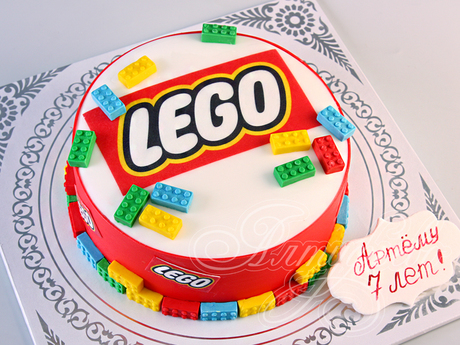 Торт Lego на 7 лет