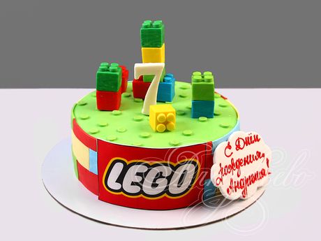 Торт Lego на 7 лет