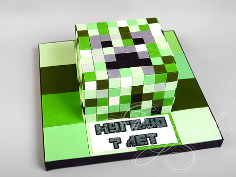 Торт Квадрат Minecraft