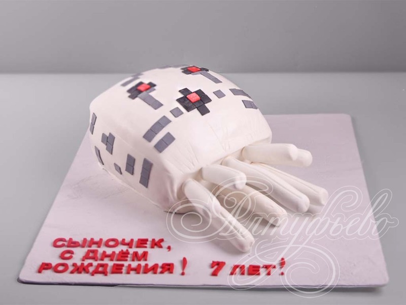 Торт Майнкрафт на 7 лет стоимостью 9 520 рублей в категории на 7 лет - торты на заказ ПРЕМИУМ-класса. Цена: 2 880 руб/кг. Торт Майнкрафт на 7 лет