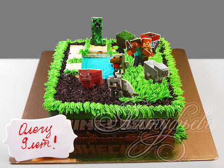 Торт Minecraft подростку
