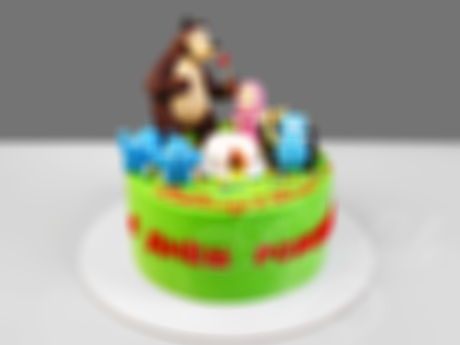 Торт Маша и медведь на 2 года