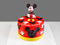 Красный торт с Mickey Mouse