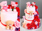 Торт "Свадьба медвежат" с розами