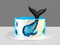 Морской торт с китом