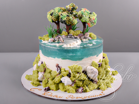 Торт Остров для туриста