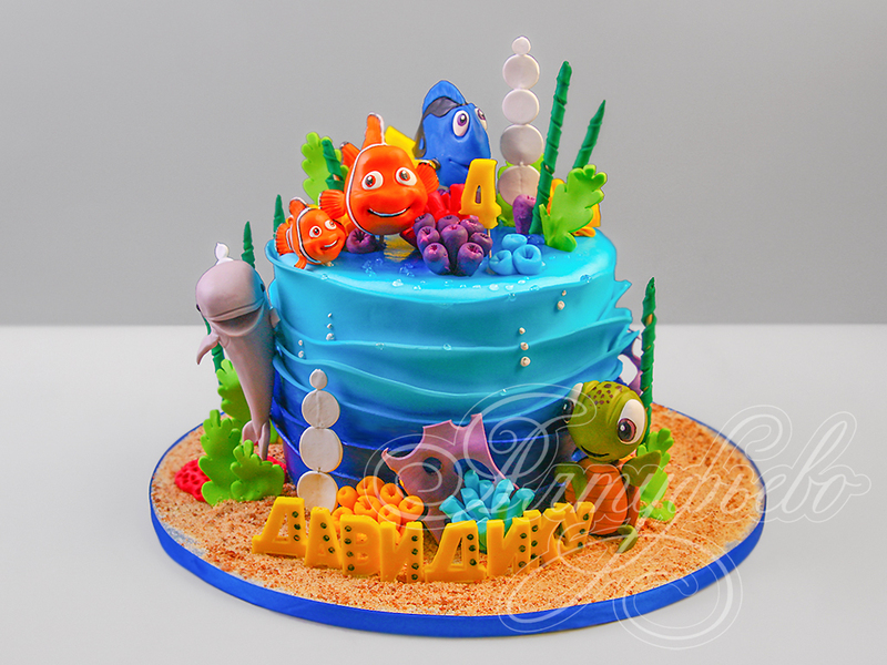 Торт рыбки для мальчиков в день рождения на 4 года