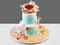 Торт с кораллами и жемчугом