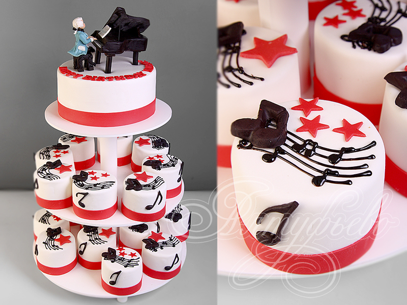 Музыкальный торт для пианиста