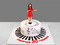 Музыкальный торт с клавишами и нотами05063120