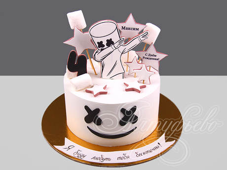 Торт Marshmello на 4 года