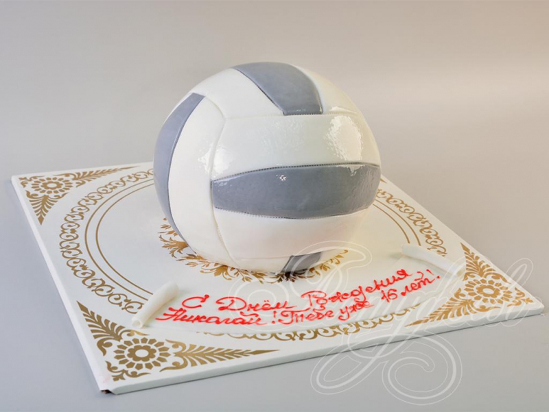 Торт волейбольный мяч 10025518