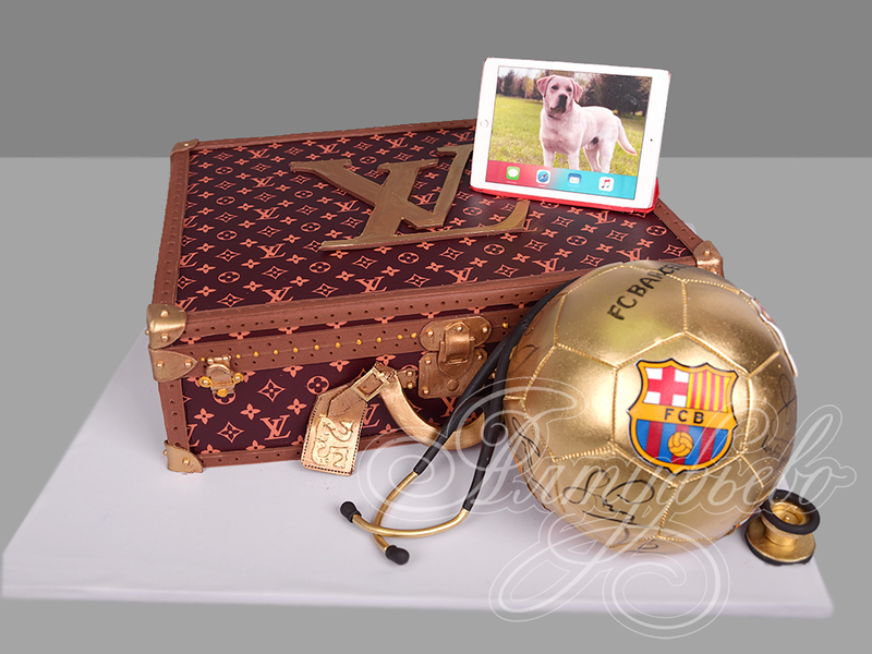Торт Чемодан Louis Vuitton