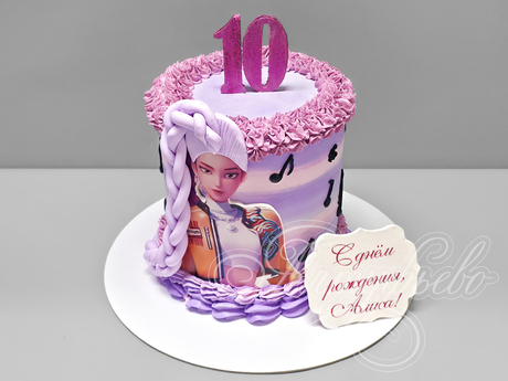 Торт Охотницы на демонов на 10 лет