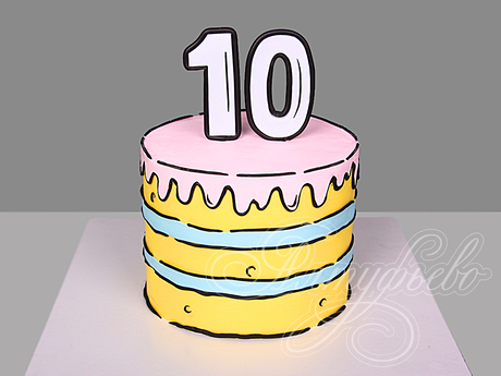 Торт Cartoon cake для девочки