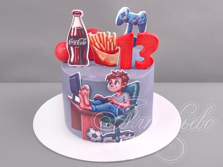 Торт для геймера на 13 лет
