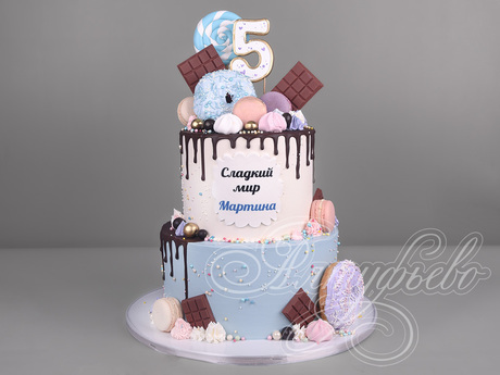 Торт Сладкий мир на 5 лет