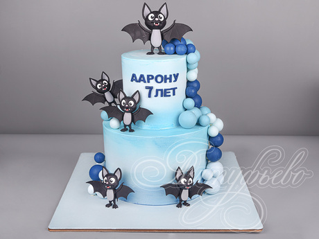 Торт с Летучими мышами на 7 лет