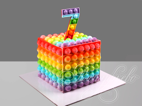 Торт Pop it на 7 лет