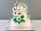 Торт с орхидеями на годовщину свадьбы