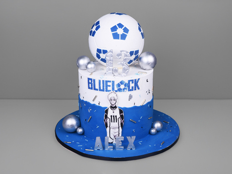 Торт в стиле Blue Lock