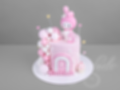 Торт с фигуркой My Melody на 5 лет