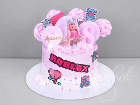 Торт Roblox для девочки