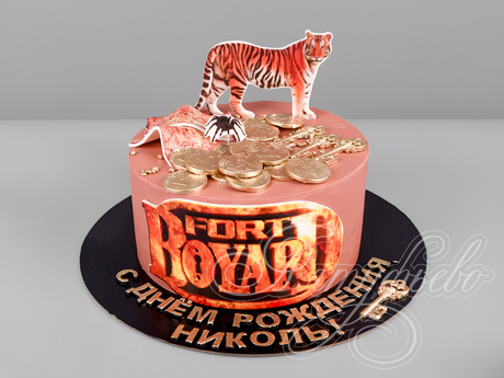 Торт Форт Боярд с тигром