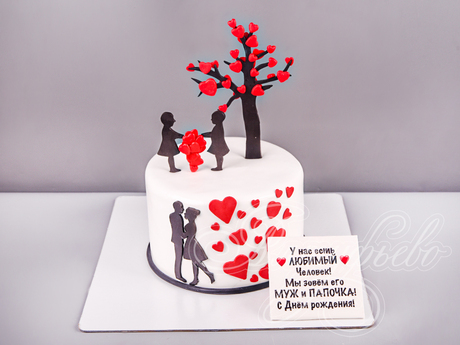 Семейный торт для папы на день рождения